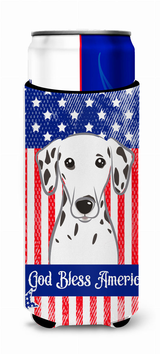 American Flag and Dog Ultra Hugger for slim cans