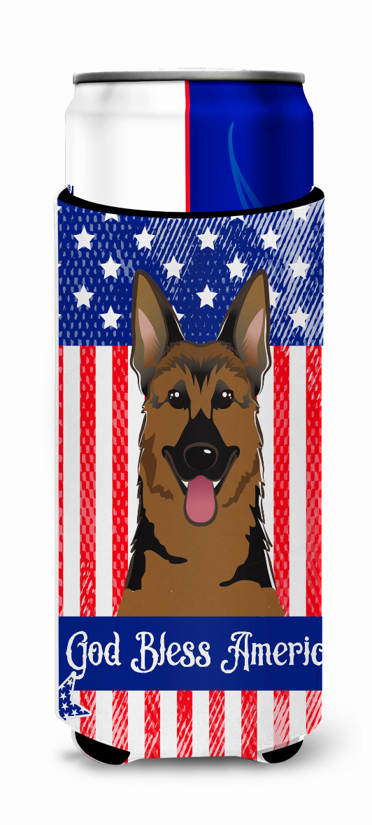 American Flag and Dog Ultra Hugger for slim cans