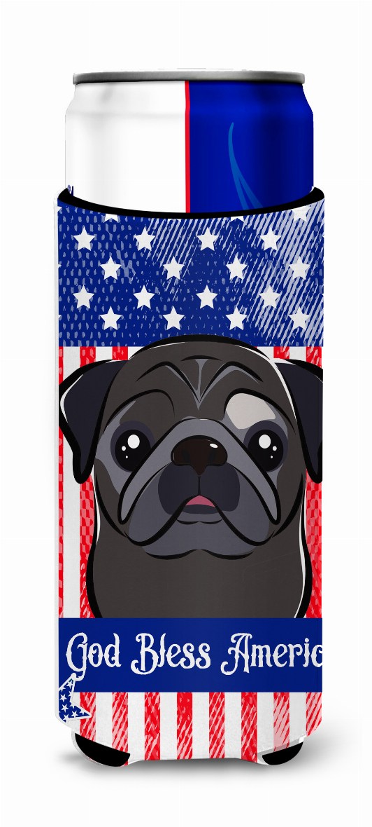 American Flag and Dog Ultra Hugger for slim cans